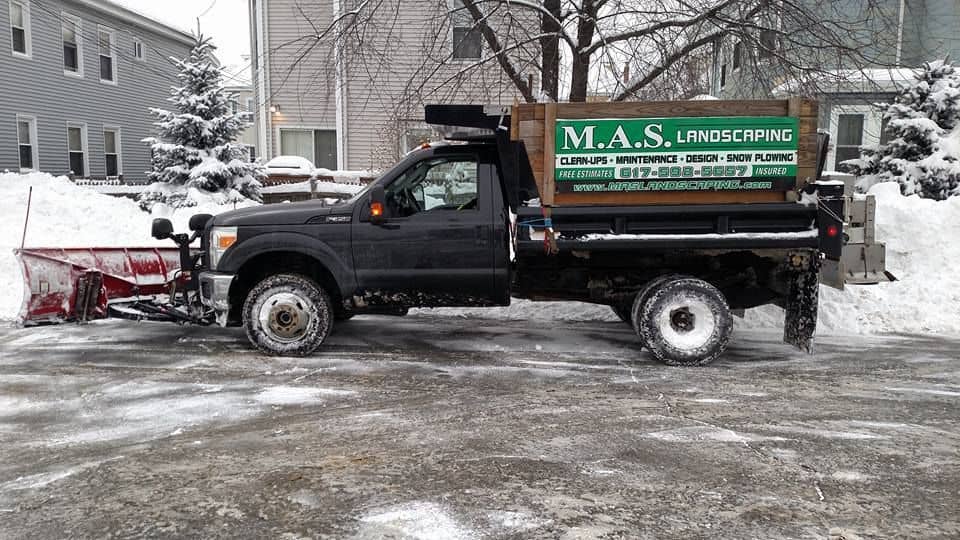 Commercial Snow Plowing by MAS Landscaping