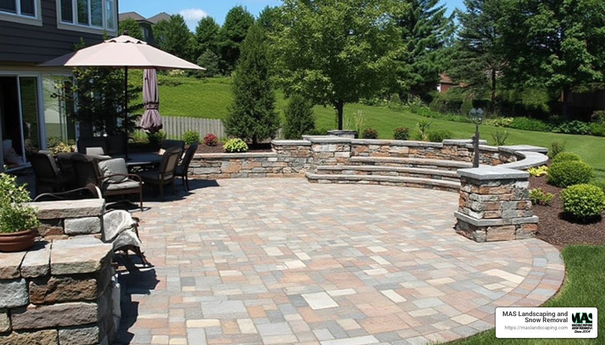 Retain and Entertain: Crafting a Paver Patio with Retaining Walls