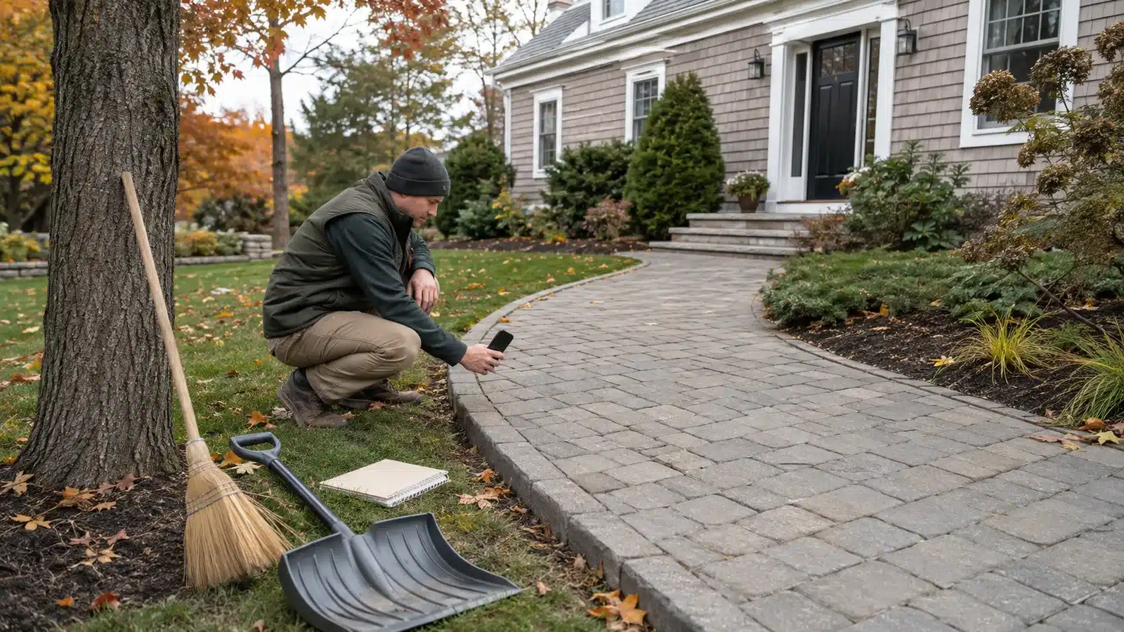 Walkway Winter Preparation: A Fall Checklist for Paver Surfaces Walkway Winter Preparation: A Fall Checklist for Paver Surfaces